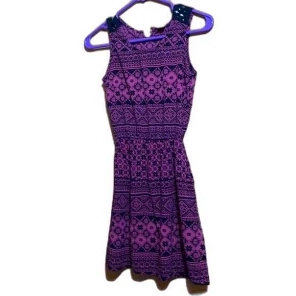 Material Girl Pink and Black Dress Size Extra Small - Picture 1 of 9